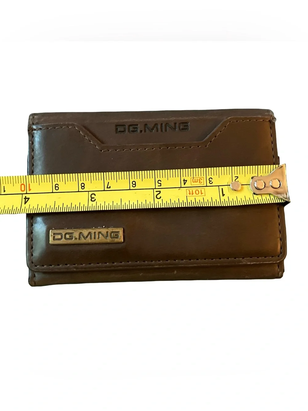 DG Ming Trifold Wallet Magnet Brown Attachment Replacement Compact Leather Like